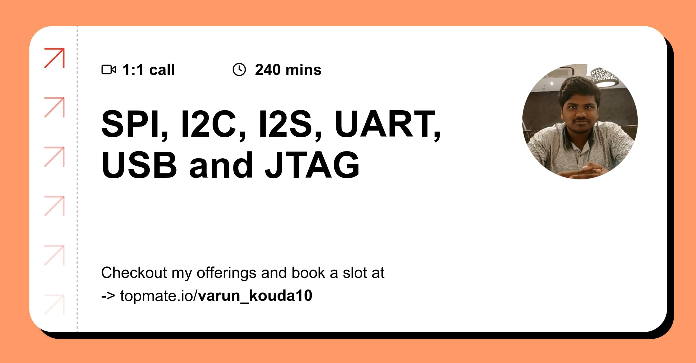 Spi i2c i2s uart usb and jtag with varun kouda